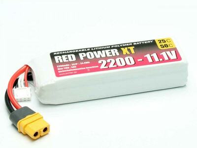 LiPo Akku Red Power XT 2200mAh 3S - 11,1V