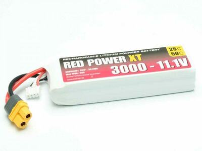LiPo Akku Red Power XT 3000mAh 3S - 11,1V