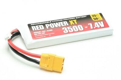 LiPo Akku Red Power XT 3500mAh 2S - 7,4V