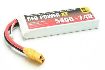 LiPo Akku Red Power XT 5400mAh 2S - 7,4V
