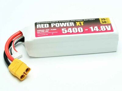 LiPo Akku Red Power XT 5400mAh 4S - 14,8V