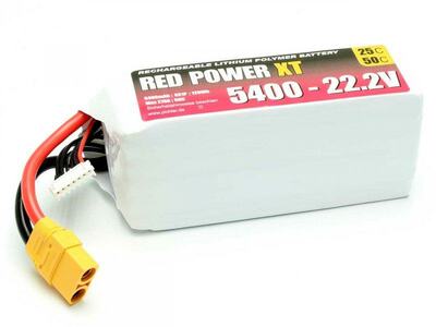 LiPo Akku Red Power XT 5400mAh 6S - 22,2V