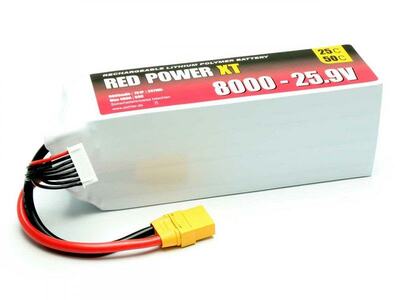 LiPo Akku Red Power XT 8000mAh 7S - 25,9V