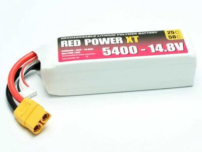 LiPo Akku Red Power XT 5000mAh 4S - 14,8V