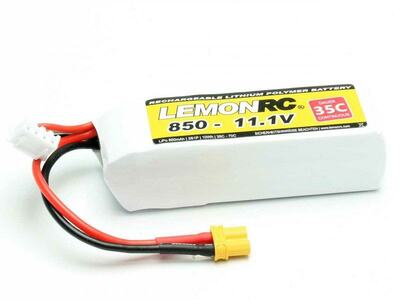 LiPo Akku LemonRC 850mAh 3S - 11,1V (35C)
