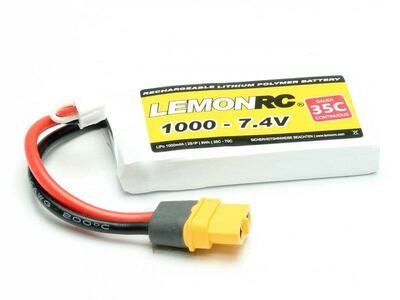 LiPo Akku LemonRC 1000mAh 2S - 7,4V (35C)