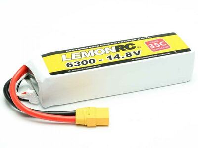 LiPo Akku LemonRC 6300mAh 4S - 14,8V (35C)