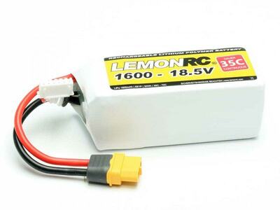 LiPo Akku LemonRC 1600mAh 5S - 18,5V (35C)