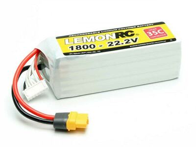 LiPo Akku LemonRC 1800mAh 6S - 22,2V (35C)
