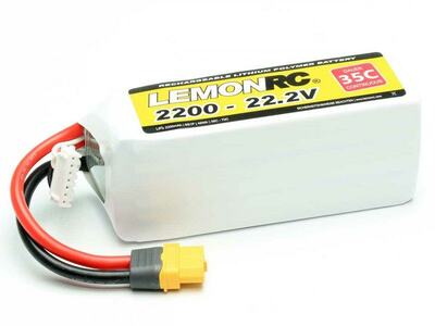 LiPo Akku LemonRC 2200mAh 6S - 22,2V (35C)