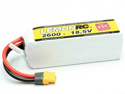 LiPo Akku LemonRC 2600mAh 5S - 18,5V (35C)