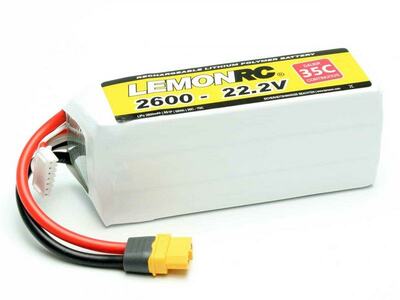 LiPo Akku LemonRC 2600mAh 6S - 22,2V (35C)