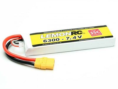 LiPo Akku LemonRC 6300mAh 2S - 7,4V (35C)