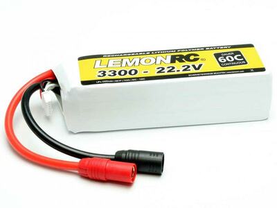 LiPo Akku LemonRC 3300mAh 6S - 22,2V (60C) AS150