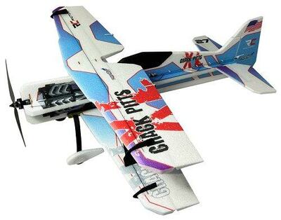 RC Flugzeug Crack Pitts XL blau (Combo Set) / 1000mm