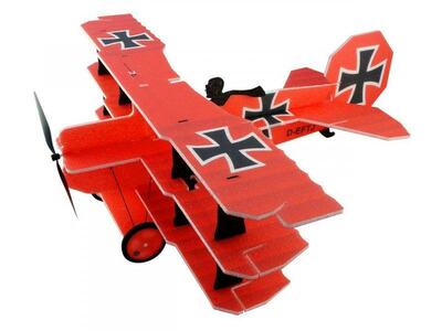 RC Flugzeug LiL Fokker rot / 680mm