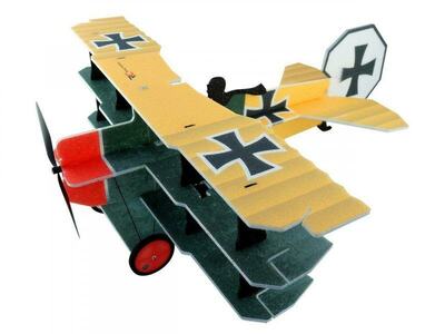 RC Flugzeug LiL Fokker gelb / 680mm