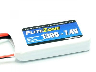 LiPo Akku FliteZone 1300mAh 2S - 7,4V