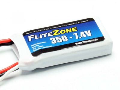 LiPo Akku FliteZone 350mAh 2S - 7,4V