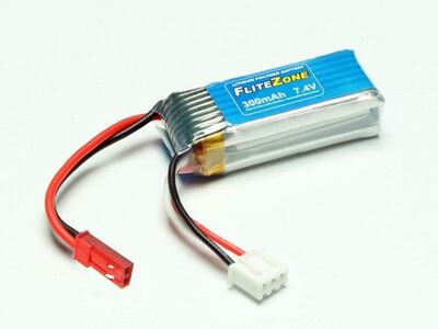 LiPo Akku FliteZone 300mAh 2S - 7,4V (JST/BEC Stecker)