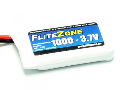LiPo Akku FliteZone 1000mAh 1S - 3,7V