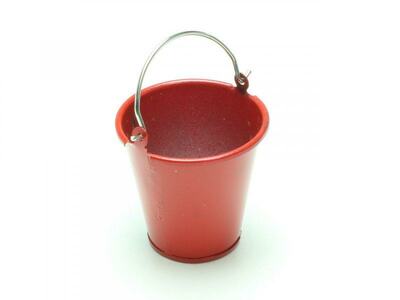 Metalleimer (rot)