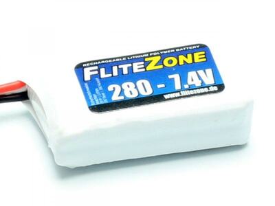 LiPo Akku FliteZone 280mAh 2S - 7,4V