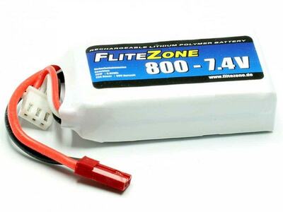 LiPo Akku FliteZone 800mAh 2S - 7,4V