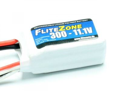 LiPo Akku FliteZone 300mAh 3S - 11,1V