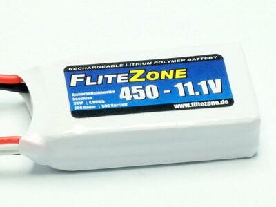 LiPo Akku FliteZone 450mAh 3S - 11,1V