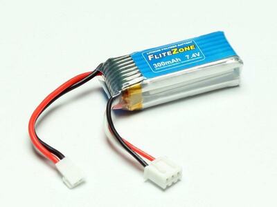 LiPo Akku FliteZone 300mAh 2S - 7,4V (Molex 51005 Stecker)