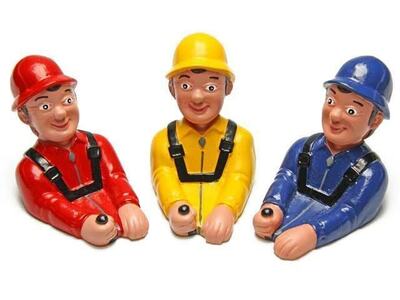 Pilotenpuppe Charly 75mm (blau)