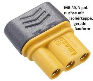 MR-30, 3-polige Goldbuchse mit Kappe (2 Stück)