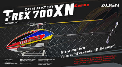 RC Helicopter T-Rex 700XN Dominator Combo