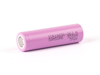 Samsung ICR18650-26J 2600mAh 3,6V - 3,7V - (Flat Top) (1 Stück)