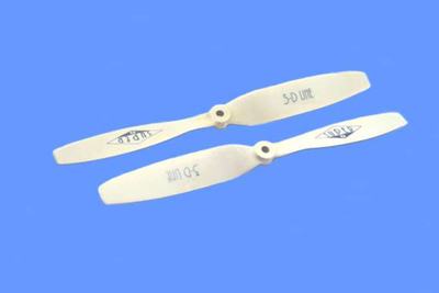 2-Blatt Luftschraube Propeller Propeller Luftschraube 3-D Line 6x3", 15x7,5 cm   (2 R + 2 L) weiß