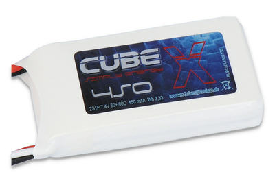 Lipo Akku X-Cube 450mAh 2S1P 7,4V 30C/60C