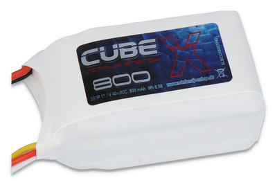 Lipo Akku X-Cube 800mAh 3S1P 11,1V 40C/80C