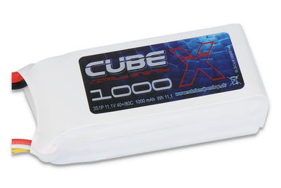 Lipo Akku X-Cube 1000mAh 3S1P 11,1V 40C/80C
