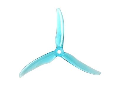 3-Blatt-Propeller  T5143S transparent blau (2 Paar)