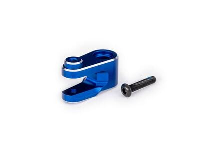 Servohorn Lenkung Alu blau Maxx Slash