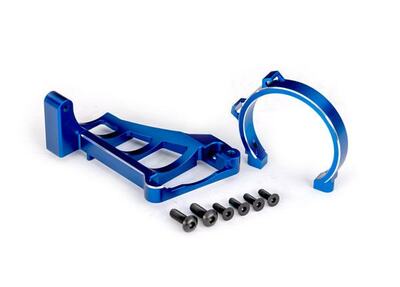 Motorträger v/h Set Alu blau Maxx Slash