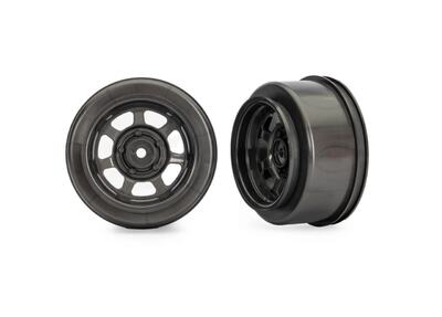 Traxxas Dirt Oval Felgen Graphit grau 2WD vorne (2 Stück)