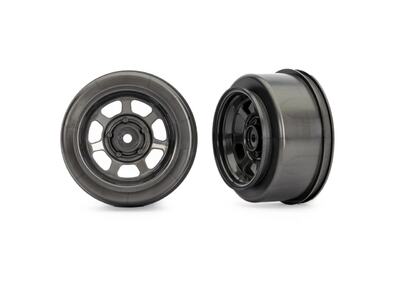 Traxxas Dirt Oval Felgen Graphit grau 2WD hinten (2 Stück)