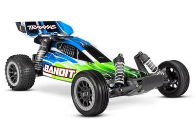 Bandit 2WD 1/10 RTR TQ grün mit USB-C Lader und 7 Zellen NiMH 3000mAh