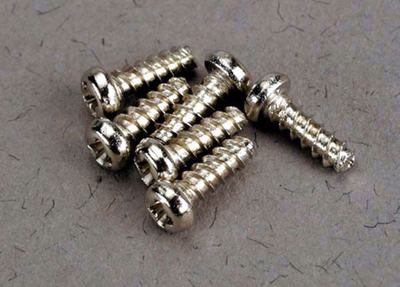 Rundkopfschrauben 2x6 mm, selbstschneidend (6)