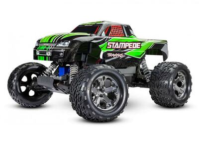 Stampede 2WD 1/10 RTR TQ grün USB - (inkl. Akku und Lader)