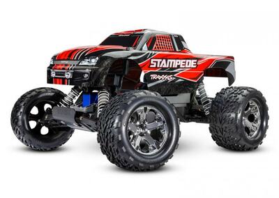 Stampede 2WD 1/10 RTR TQ rot USB - (inkl. Akku und Lader)