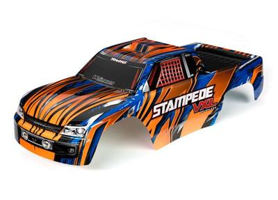 Karosserie, Stampede 2WD VXL Orange & Blue Painted