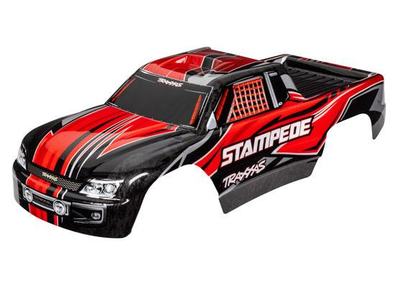 Karosserie, Stampede 2WD rot lackiert